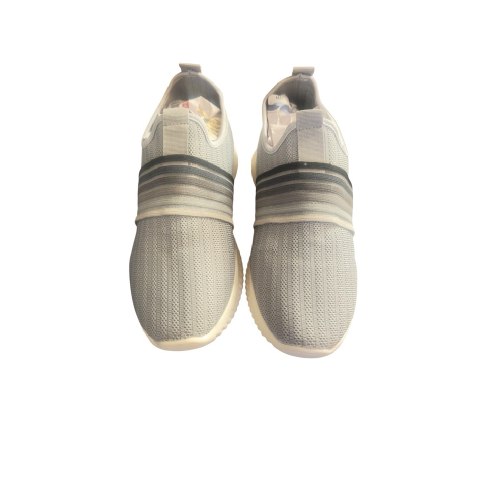 Women's Unbranded Light Grey & Dark Grey Slip-On Sneakers Sz 9 - Picture 3 of 7